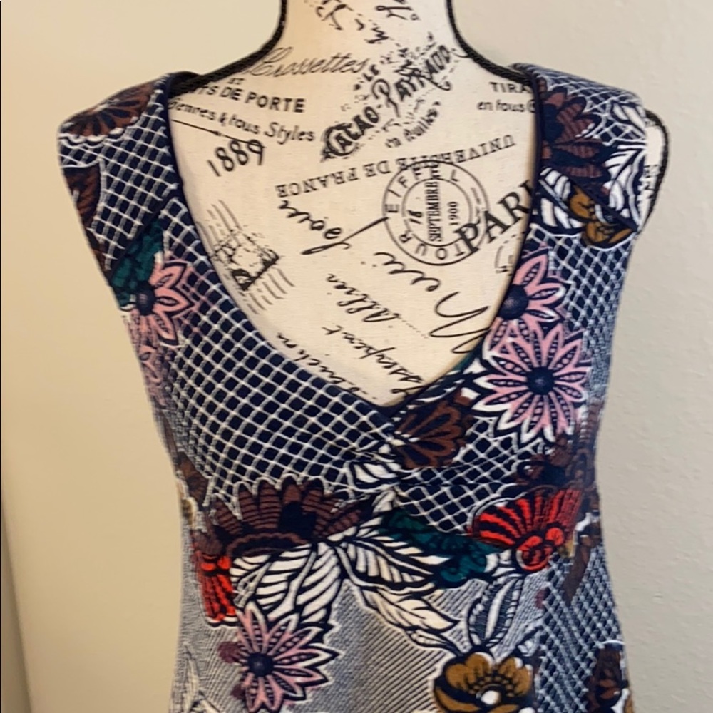 Sale 💕 Almost new! Anthropologie Maeve Navy Dress - Picture 2 of 6